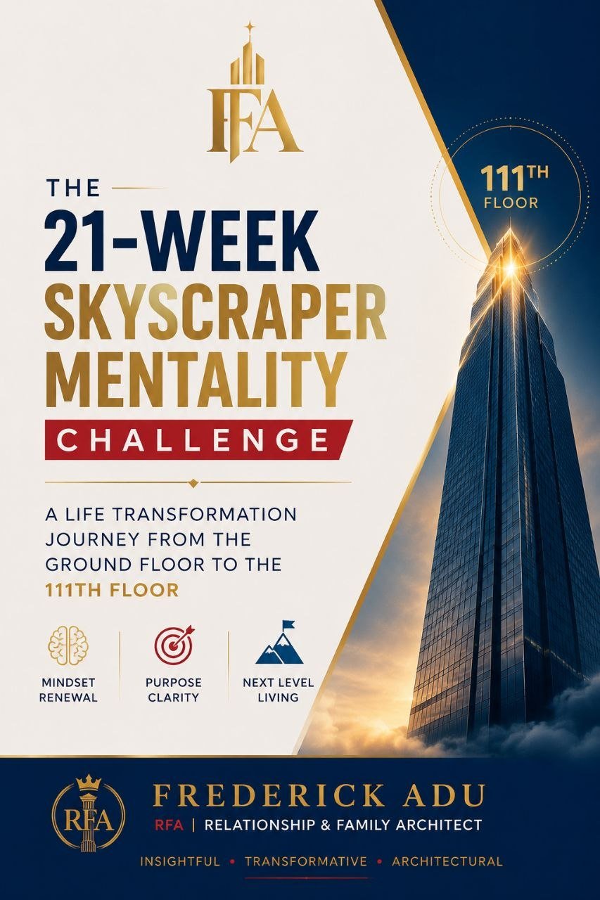 The 21-Week Skyscraper Mentality Challenge cover by Frederick Adu